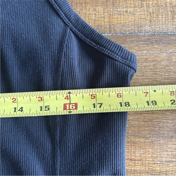 Zella Black Ribbed Racerback Tank Style Dress Size XLarge - Picture 11 of 11